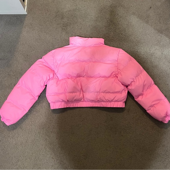 Cropped Pink Pretty Little Thing Puffer Jacket - Picture 2 of 4